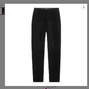 J Crew Factory Drapey Velvet Black Jamie Pant Size 14 AT860 NWT
